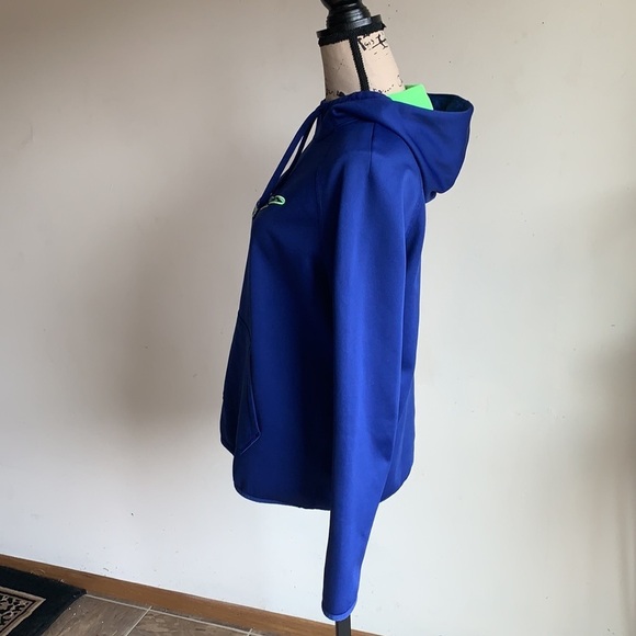 Nike Therma Fit Royal Blue Hooded Pullover Top - Picture 8 of 14